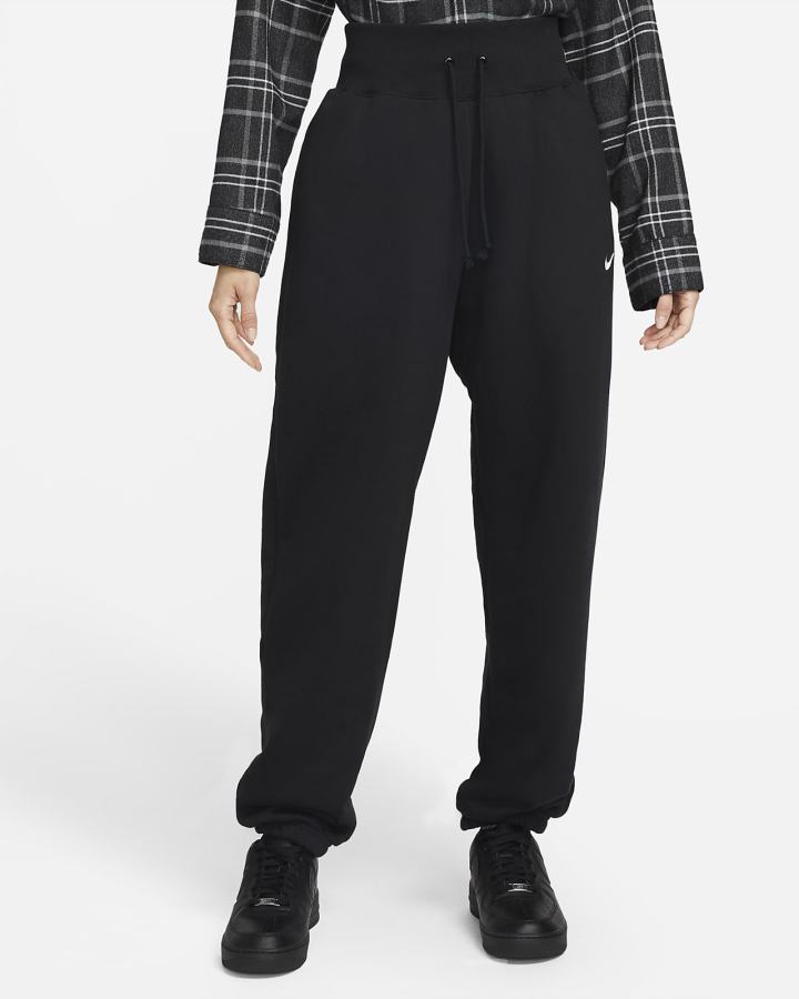 Pantalones Deportivos Nike Sportswear Phoenix Fleece High-Waisted Oversized Mujer Negras | KFLEX-8670
