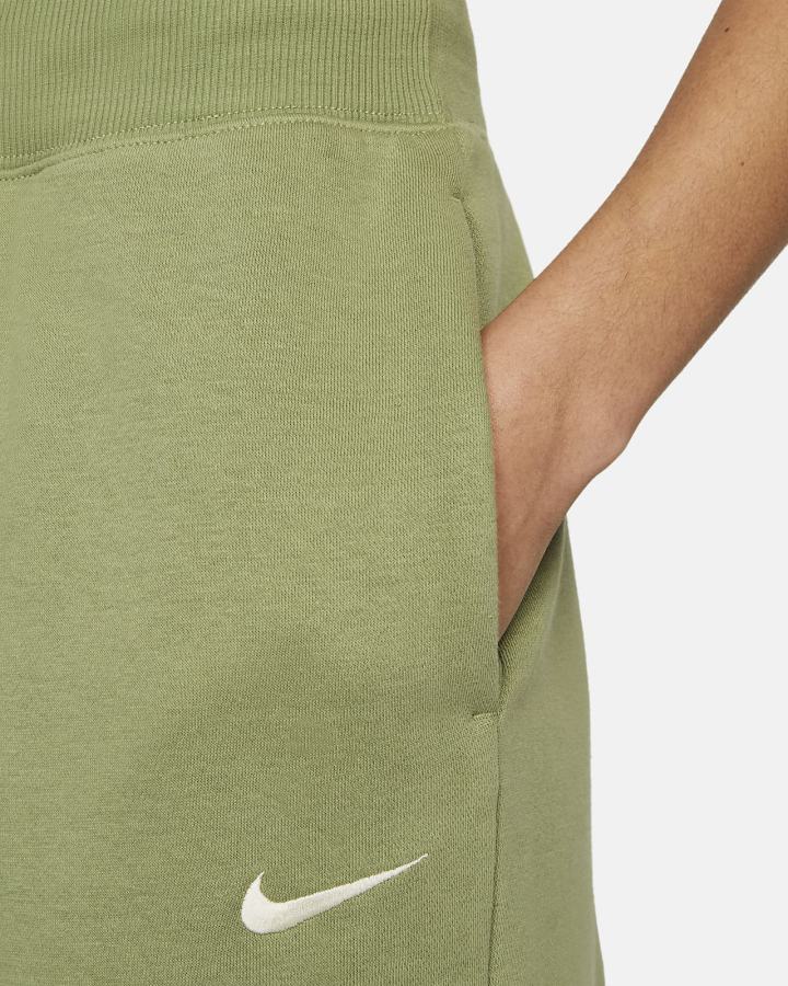 Pantalones Deportivos Nike Sportswear Phoenix Fleece High-Waisted Oversized Mujer Verde | LQMKP-6309