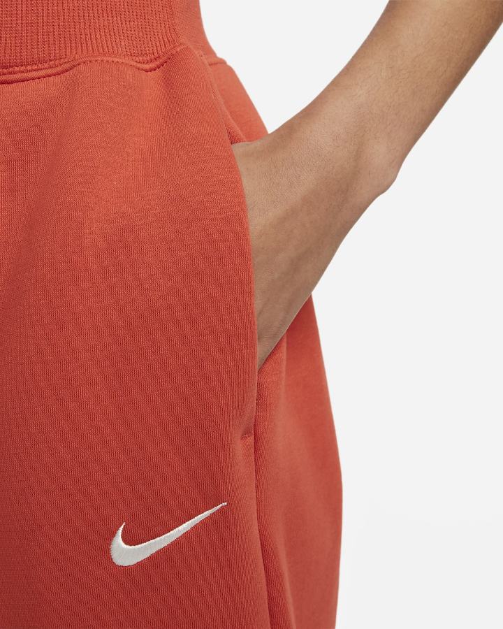 Pantalones Deportivos Nike Sportswear Phoenix Fleece High-Waisted Oversized Mujer Naranjas | PDWLS-4250