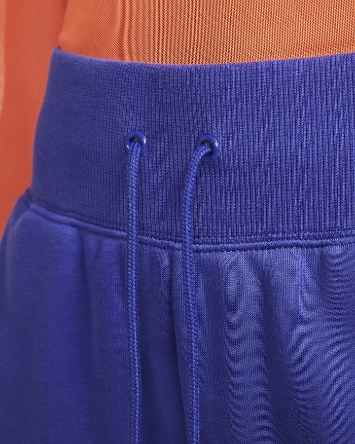 Pantalones Deportivos Nike Sportswear Phoenix Fleece High-Waisted Wide-Leg Mujer Azules | PZHJE-4328