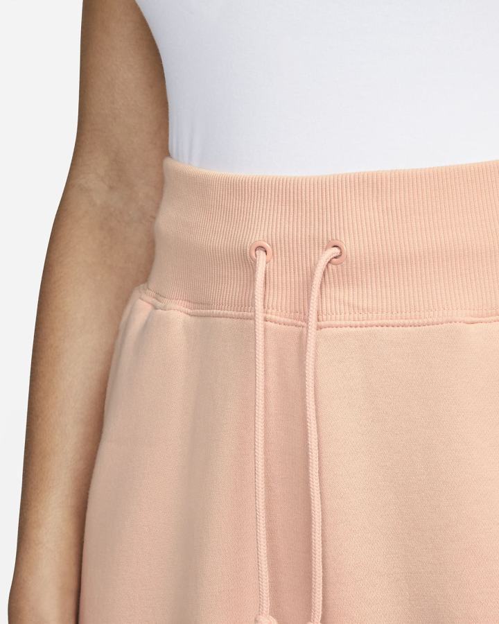 Pantalones Deportivos Nike Sportswear Phoenix Fleece High-Waisted Oversized Mujer Naranjas | QYZUJ-4618