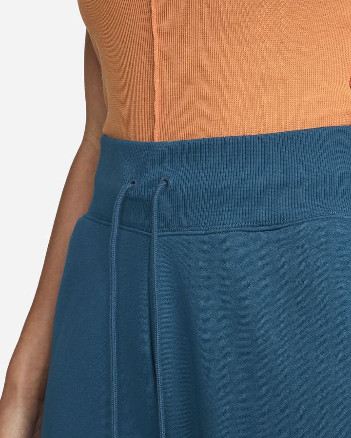 Pantalones Deportivos Nike Sportswear Phoenix Fleece High-Waisted Oversized Mujer Azules | SOBVD-0861