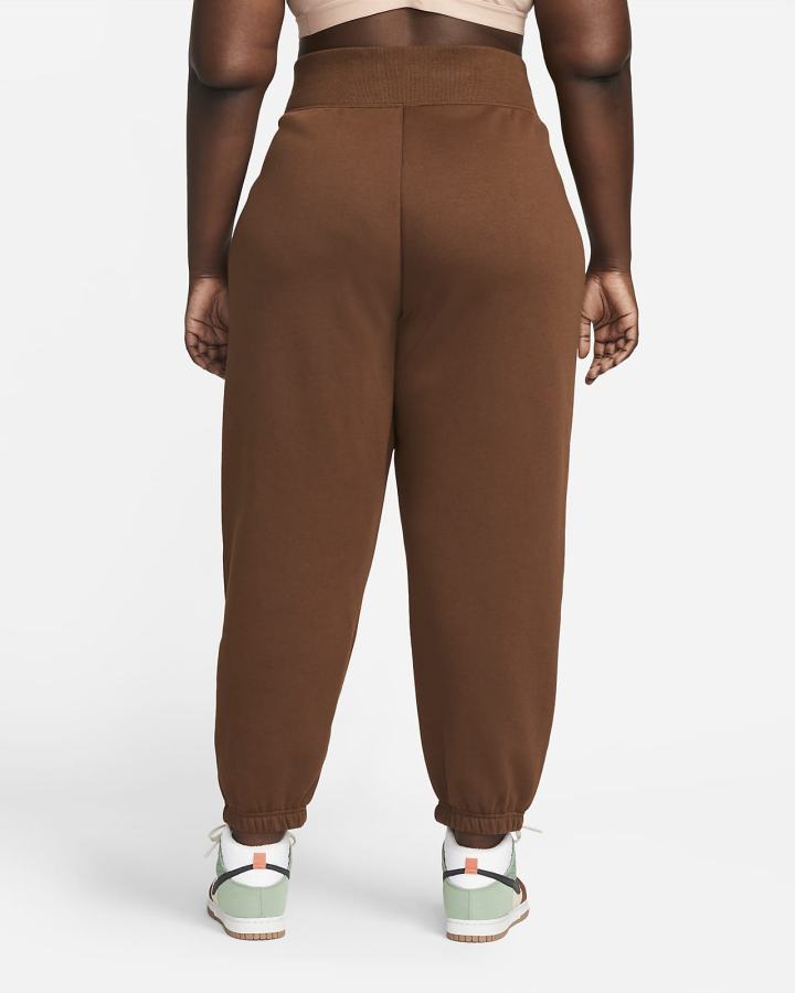 Pantalones Deportivos Nike Sportswear Phoenix Fleece High-Waisted Oversized Mujer Negras | TXRYF-5074