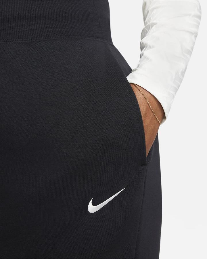 Pantalones Deportivos Nike Sportswear Phoenix Fleece High-Waisted Oversized Mujer Negras | UTVXB-1629