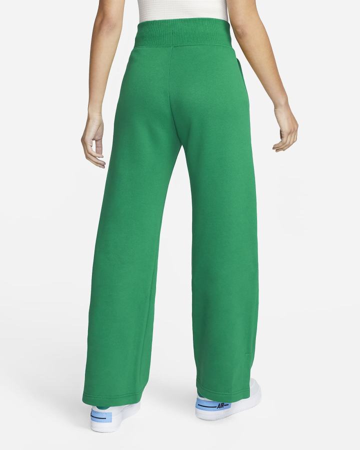 Pantalones Deportivos Nike Sportswear Phoenix Fleece High-Waisted Wide-Leg Mujer Verde | XJUHN-2348