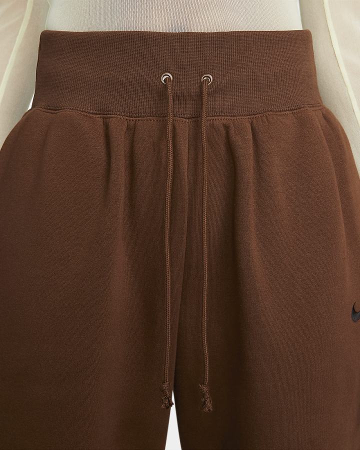 Pantalones Deportivos Nike Sportswear Phoenix Fleece High-Waisted Oversized Mujer Negras | ZJGKM-5148