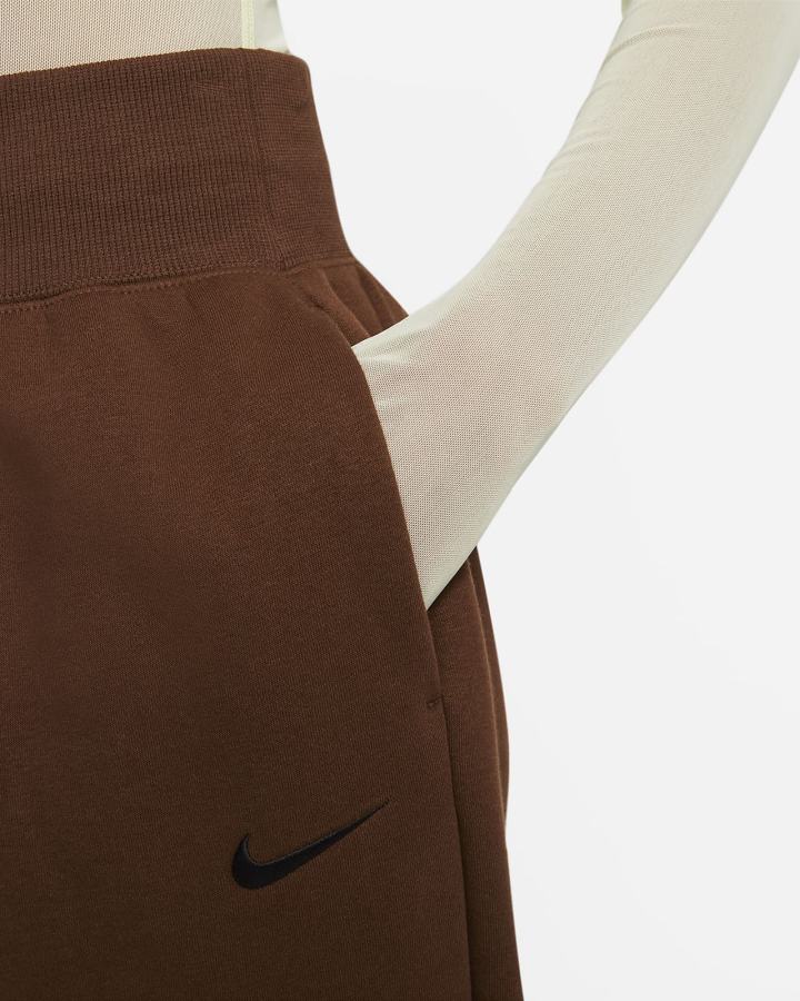 Pantalones Deportivos Nike Sportswear Phoenix Fleece High-Waisted Oversized Mujer Negras | ZJGKM-5148