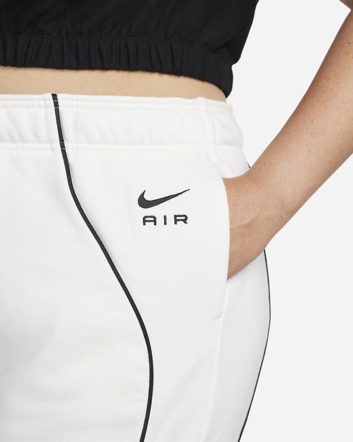 Pantalones Jogger Nike Air Mid-Rise Fleece Mujer Negras | BJPUF-0784