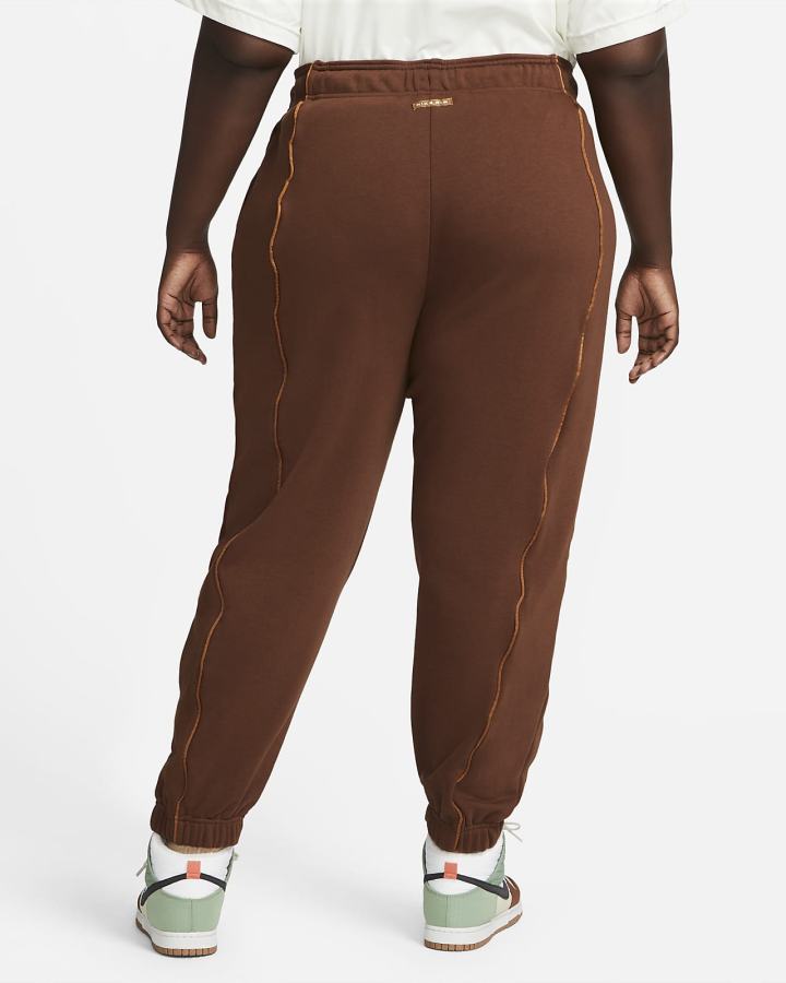 Pantalones Jogger Nike Air Mid-Rise Fleece Mujer Marrones | FLCNX-2546