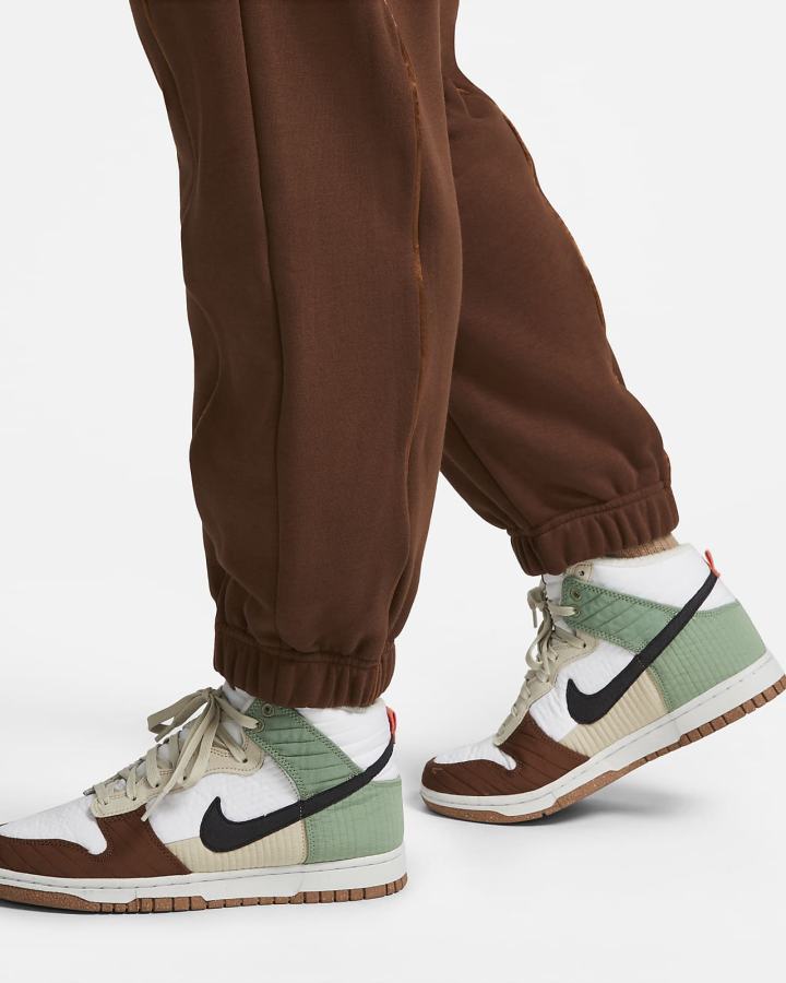 Pantalones Jogger Nike Air Mid-Rise Fleece Mujer Marrones | FLCNX-2546