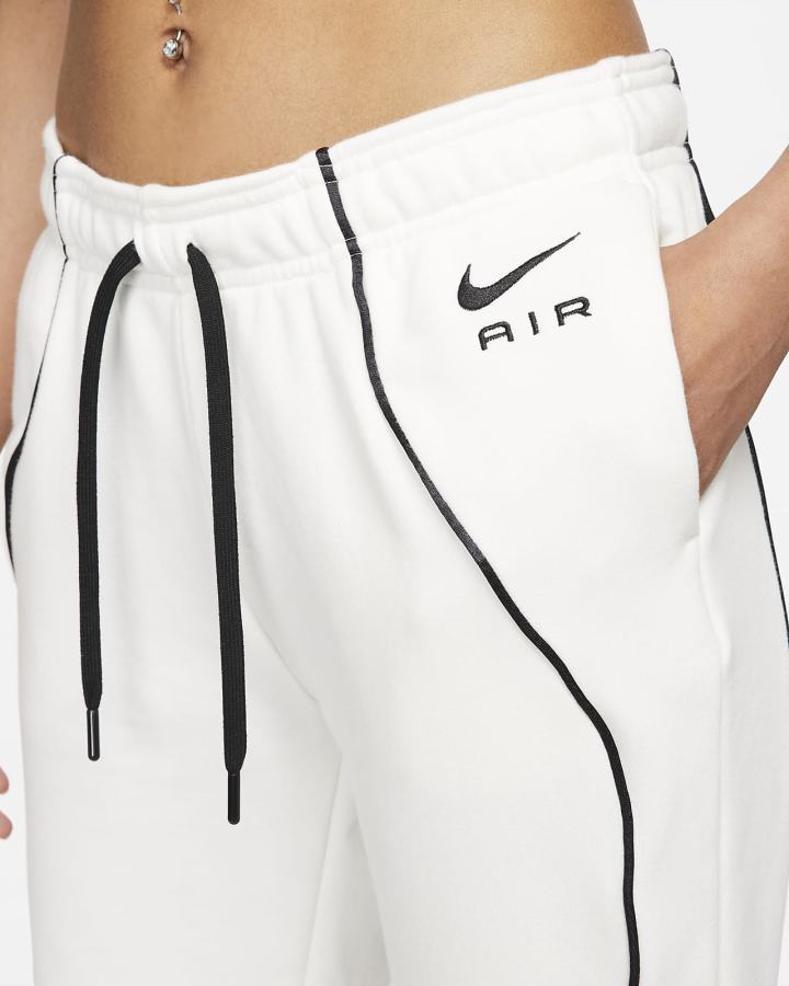 Pantalones Jogger Nike Air Mid-Rise Fleece Mujer Negras | SHFKT-5620