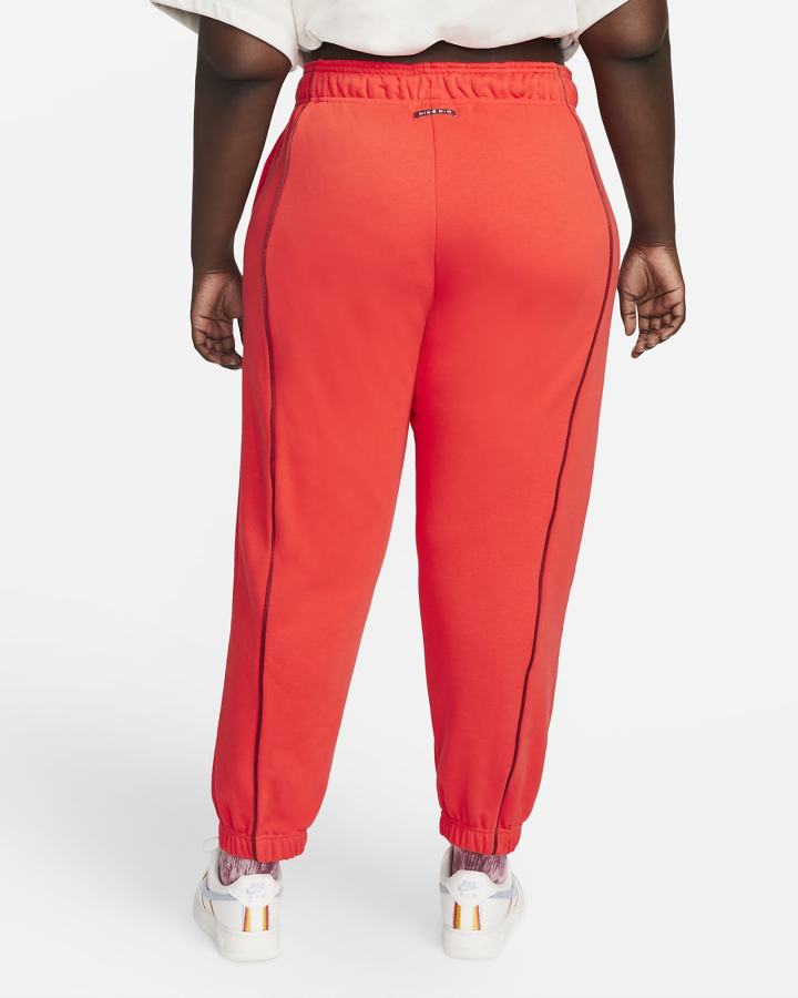 Pantalones Jogger Nike Air Mid-Rise Fleece Mujer Rojas Claro Marrones | XWENO-8925