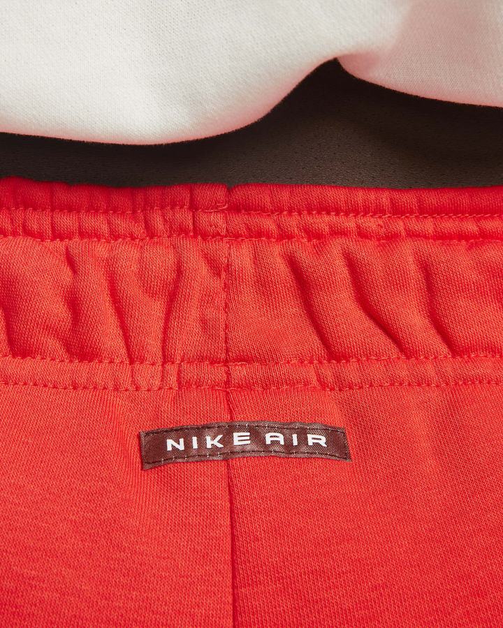 Pantalones Jogger Nike Air Mid-Rise Fleece Mujer Rojas Claro Marrones | XWENO-8925