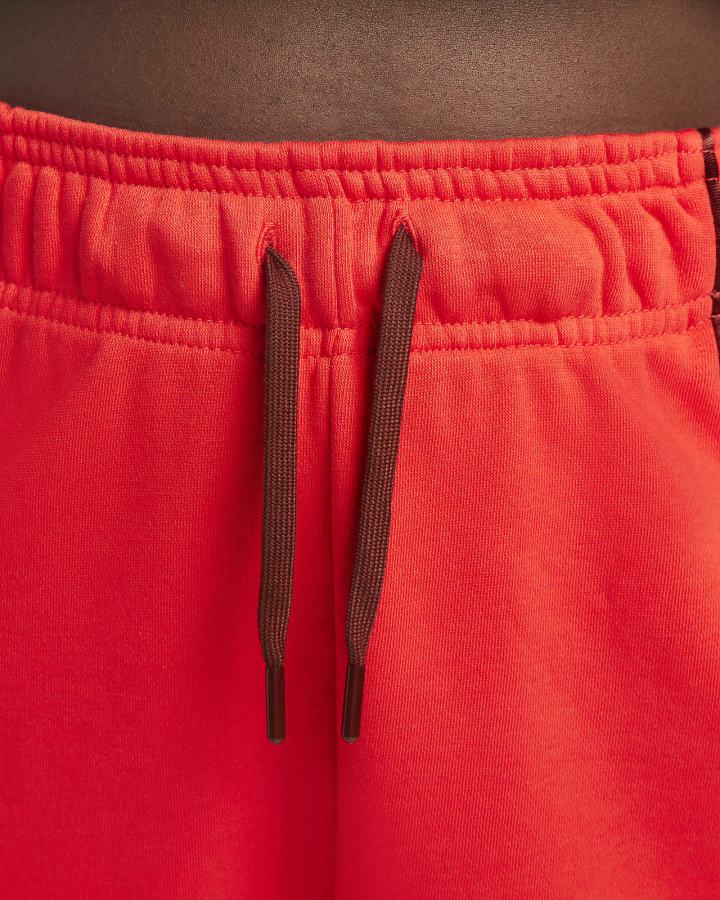 Pantalones Jogger Nike Air Mid-Rise Fleece Mujer Rojas Claro Marrones | XWENO-8925