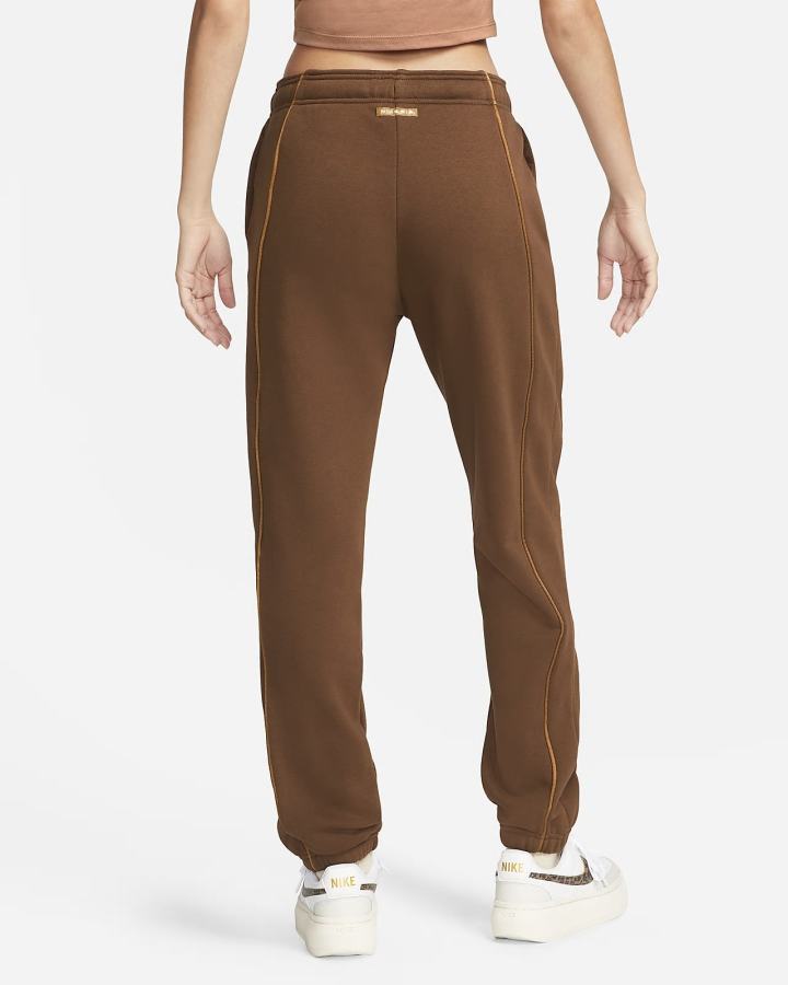 Pantalones Jogger Nike Air Mid-Rise Fleece Mujer Marrones | YGTMJ-8023