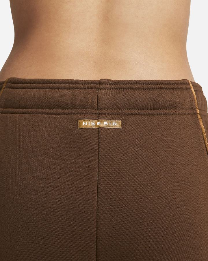 Pantalones Jogger Nike Air Mid-Rise Fleece Mujer Marrones | YGTMJ-8023