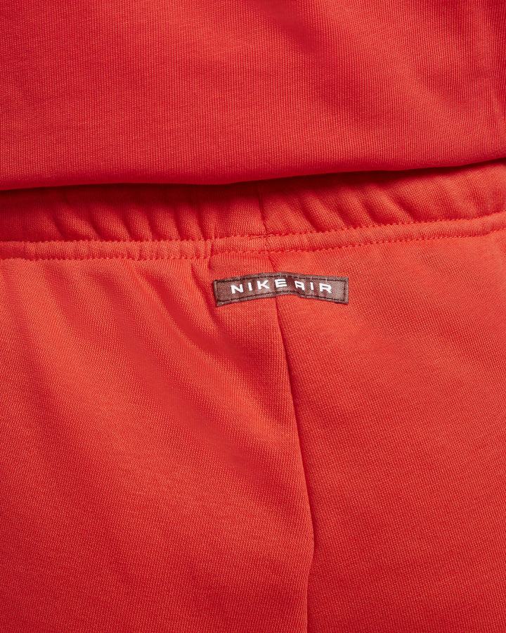 Pantalones Jogger Nike Air Mid-Rise Fleece Mujer Rojas Claro Marrones | YOVPI-3729
