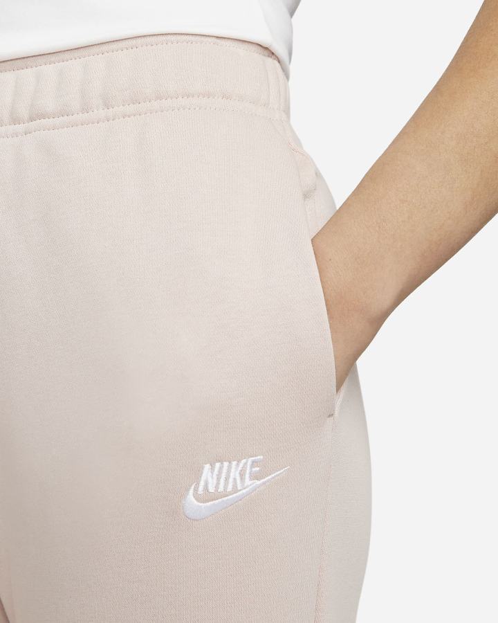 Pantalones Jogger Nike Sportswear Club Fleece Mid-Rise Mujer Rosas Blancas | BJDPN-2971