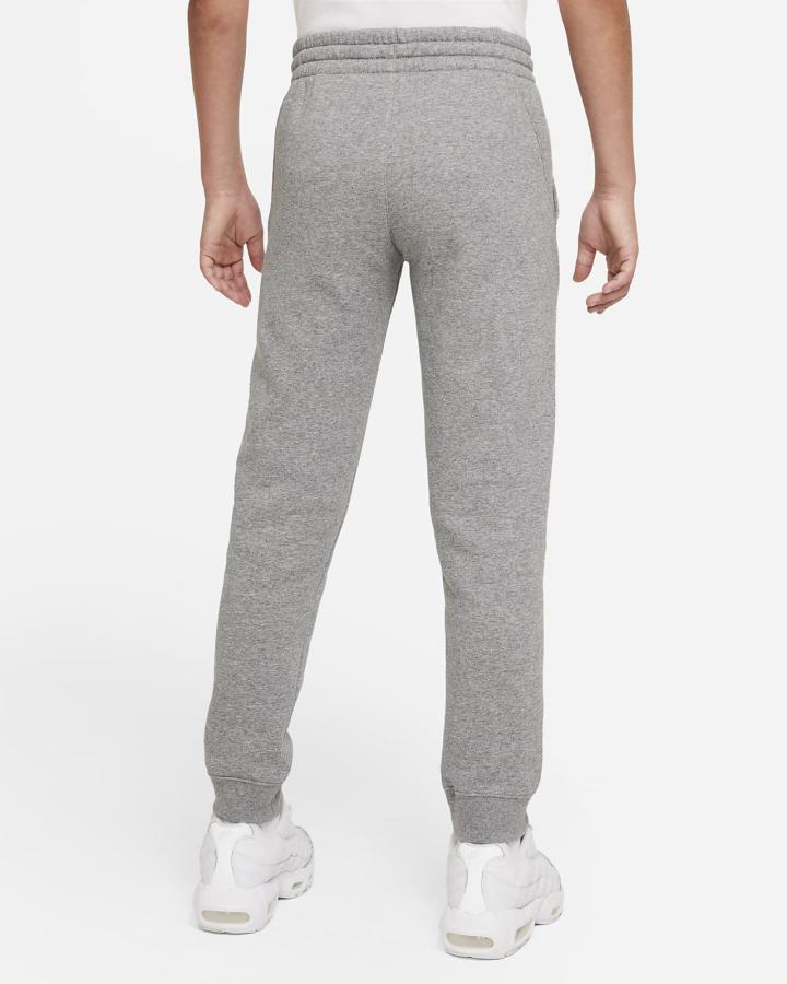Pantalones Jogger Nike Sportswear Club Fleece Kids Niño Gris Oscuro Blancas | EUNWA-7409