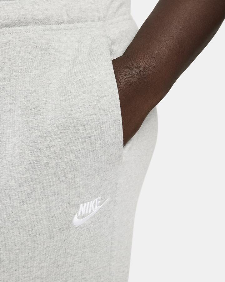 Pantalones Jogger Nike Sportswear Club Fleece Mid-Rise Mujer Gris Oscuro Blancas | FCZAU-7504