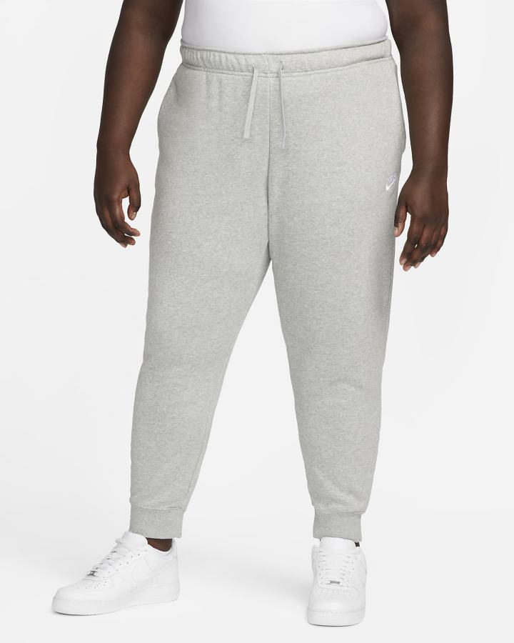 Pantalones Jogger Nike Sportswear Club Fleece Mid-Rise Mujer Gris Oscuro Blancas | FCZAU-7504