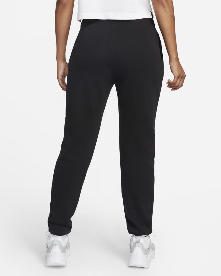 Pantalones Jogger Nike Sportswear Club Fleece Mid-Rise Mujer Negras Blancas | GUZYX-5497