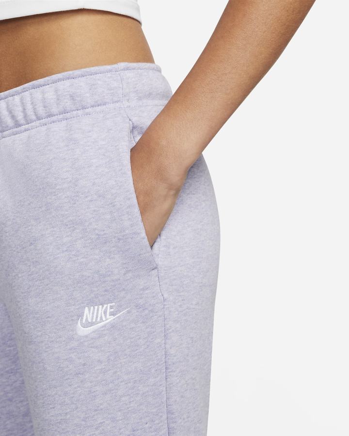 Pantalones Jogger Nike Sportswear Club Fleece Mid-Rise Mujer Blancas | GVODK-7439