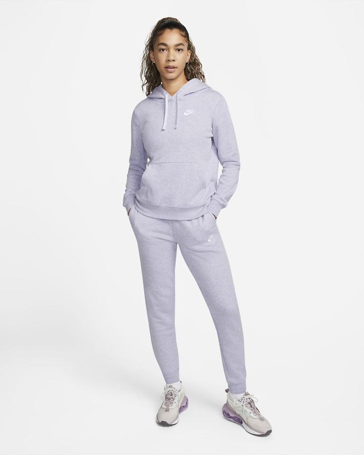 Pantalones Jogger Nike Sportswear Club Fleece Mid-Rise Mujer Blancas | GVODK-7439