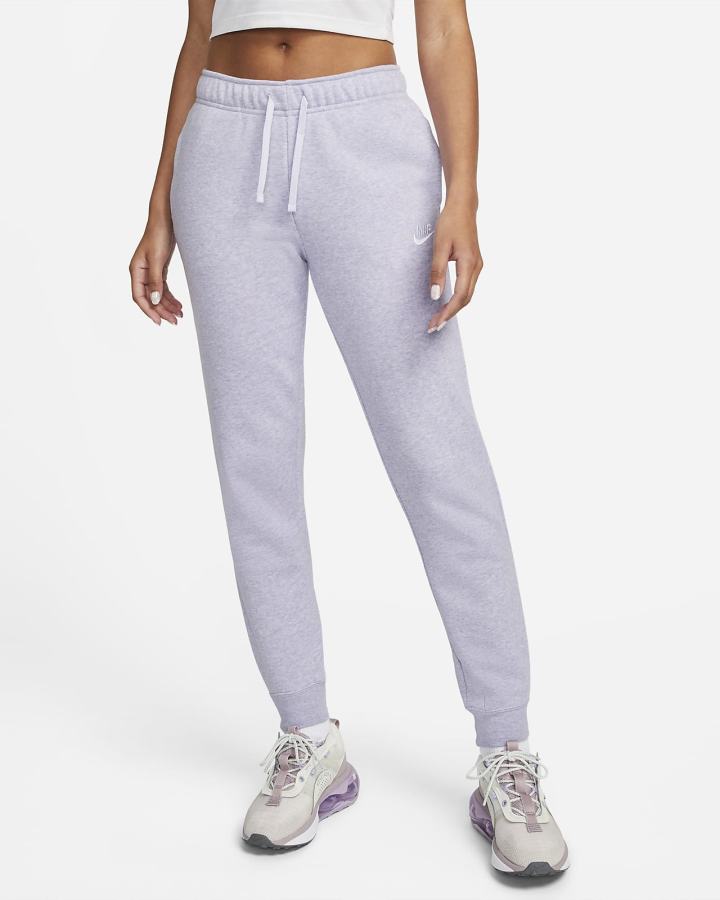 Pantalones Jogger Nike Sportswear Club Fleece Mid-Rise Mujer Blancas | GVODK-7439