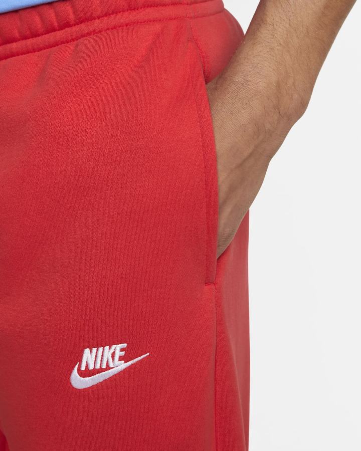 Pantalones Jogger Nike Sportswear Club Fleece Mujer Rojas Claro Blancas | LPXQA-2465