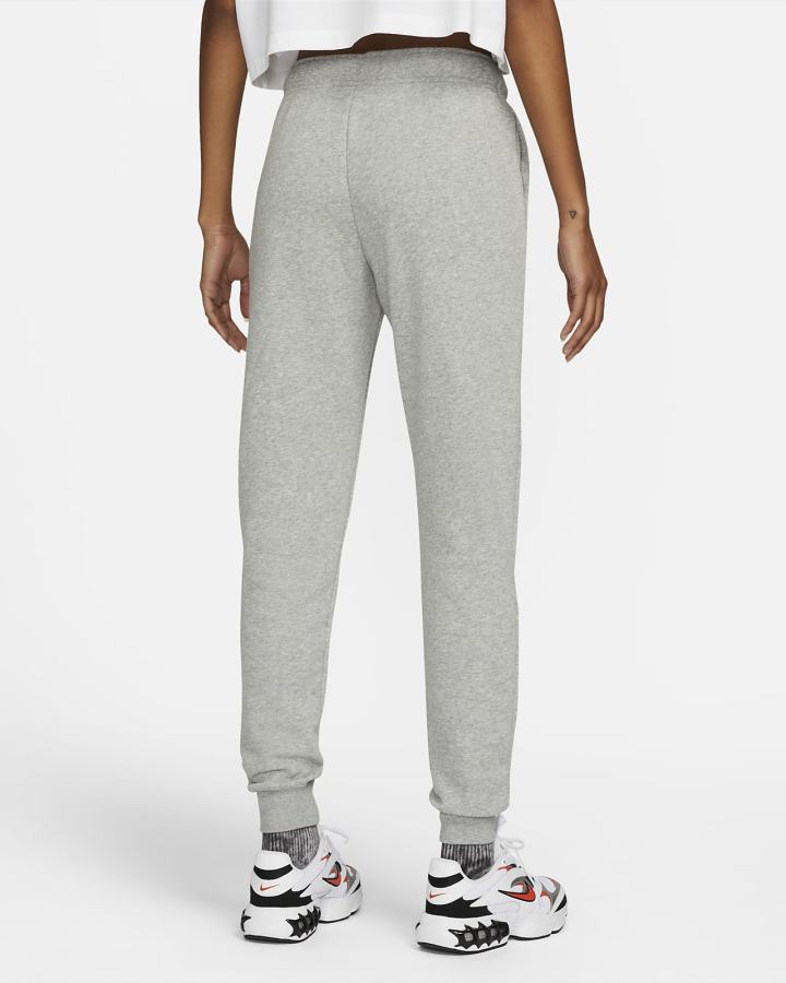Pantalones Jogger Nike Sportswear Club Fleece Mid-Rise Mujer Gris Oscuro Blancas | OMNTY-7504