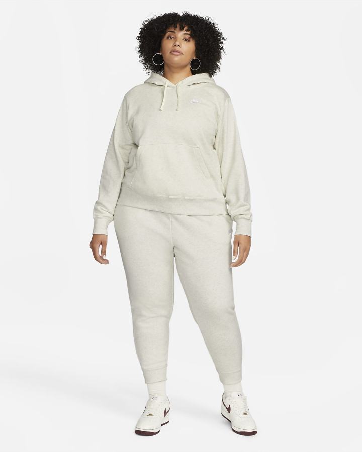 Pantalones Jogger Nike Sportswear Club Fleece Mid-Rise Mujer Gris Oscuro Blancas | OMNTY-7504