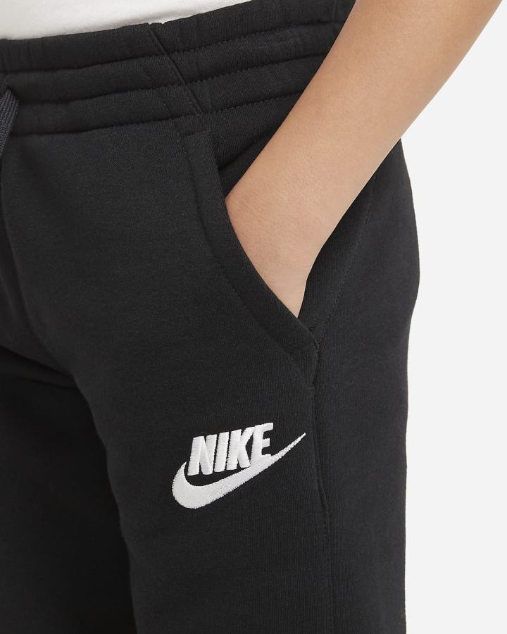 Pantalones Jogger Nike Sportswear Club Fleece Kids Niño Negras Blancas | PINKY-8257