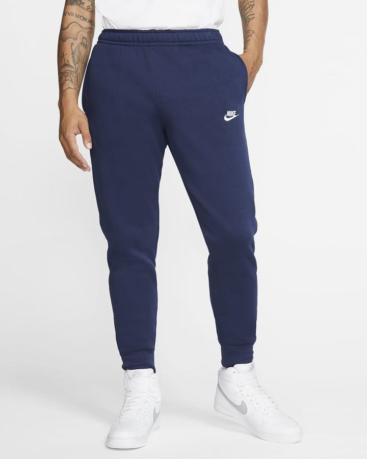 Pantalones Jogger Nike Sportswear Club Fleece Mujer Azul Marino Blancas | QPLRT-0451