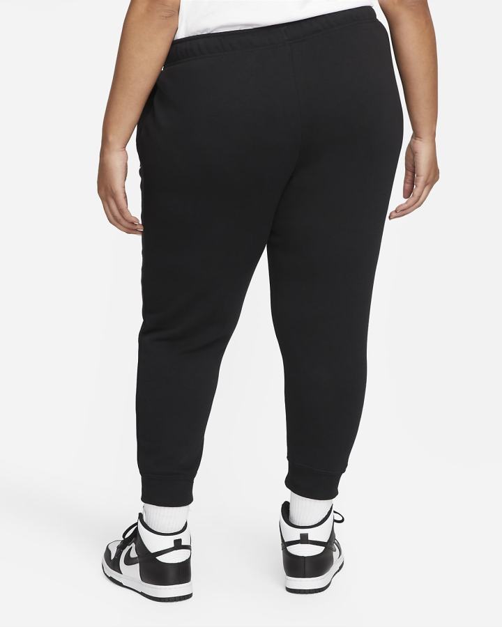 Pantalones Jogger Nike Sportswear Club Fleece Mid-Rise Mujer Negras Blancas | QXJDM-3752