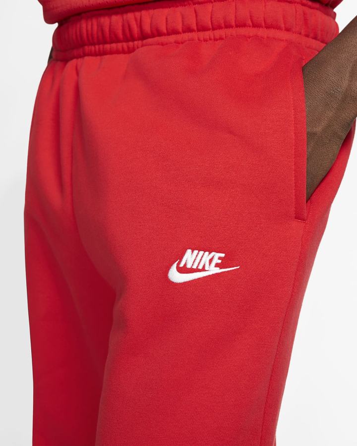 Pantalones Jogger Nike Sportswear Club Fleece Mujer Rojas Blancas | SKARD-8679
