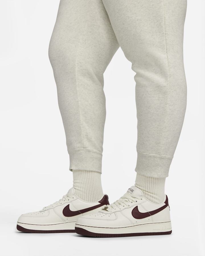 Pantalones Jogger Nike Sportswear Club Fleece Mid-Rise Mujer Beige Blancas | UFCYS-5130