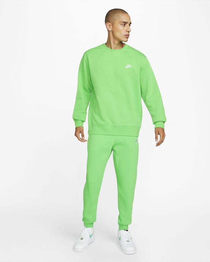 Pantalones Jogger Nike Sportswear Club Fleece Mujer Verde Claro Blancas | UMBIX-4591