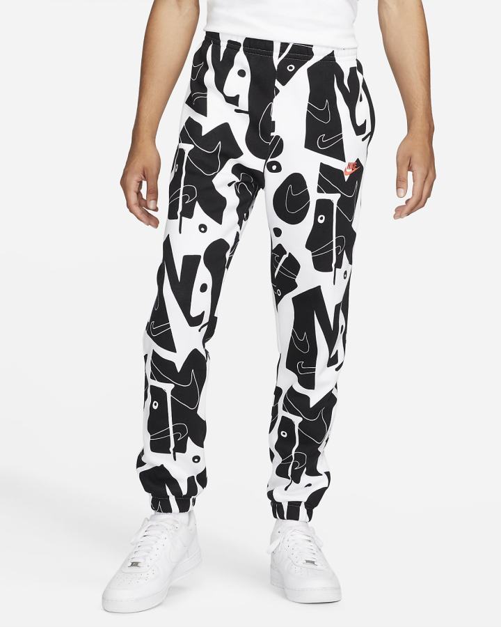 Pantalones Jogger Nike Sportswear Club Fleece+ Print Hombre Negras Rojas Claro | WCXRA-5829