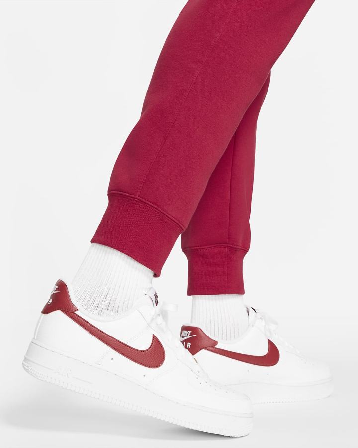 Pantalones Jogger Nike Sportswear Club Fleece Hombre Burdeos Blancas | XVPMD-3542