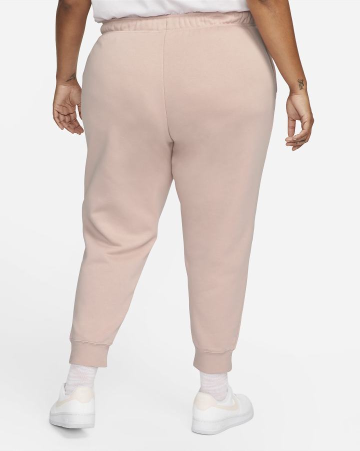 Pantalones Jogger Nike Sportswear Club Fleece Mid-Rise Mujer Rosas Blancas | YSRWE-0198