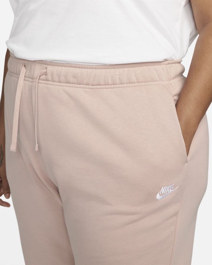 Pantalones Jogger Nike Sportswear Club Fleece Mid-Rise Mujer Rosas Blancas | YSRWE-0198
