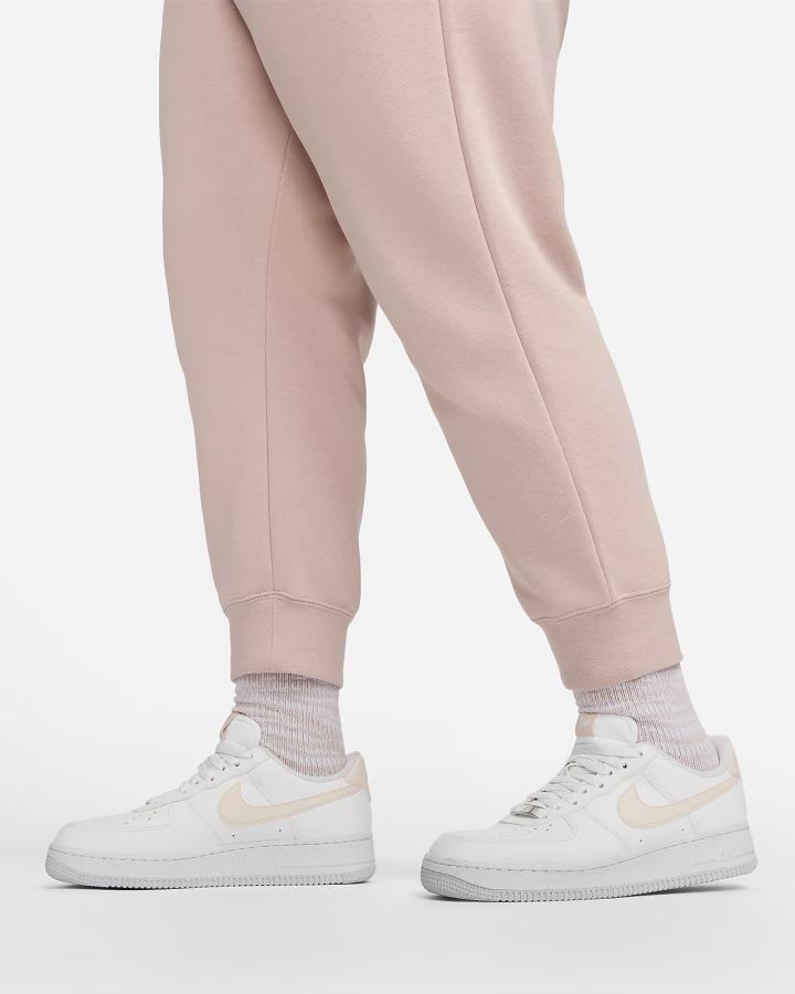 Pantalones Jogger Nike Sportswear Club Fleece Mid-Rise Mujer Rosas Blancas | YSRWE-0198