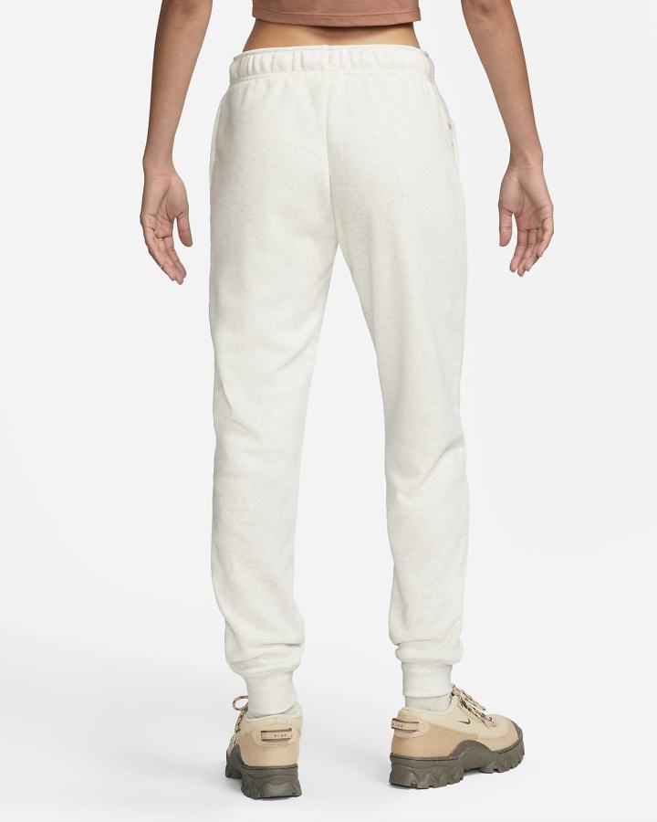 Pantalones Jogger Nike Sportswear Club Fleece Mid-Rise Mujer Beige Blancas | ZHSVP-0758