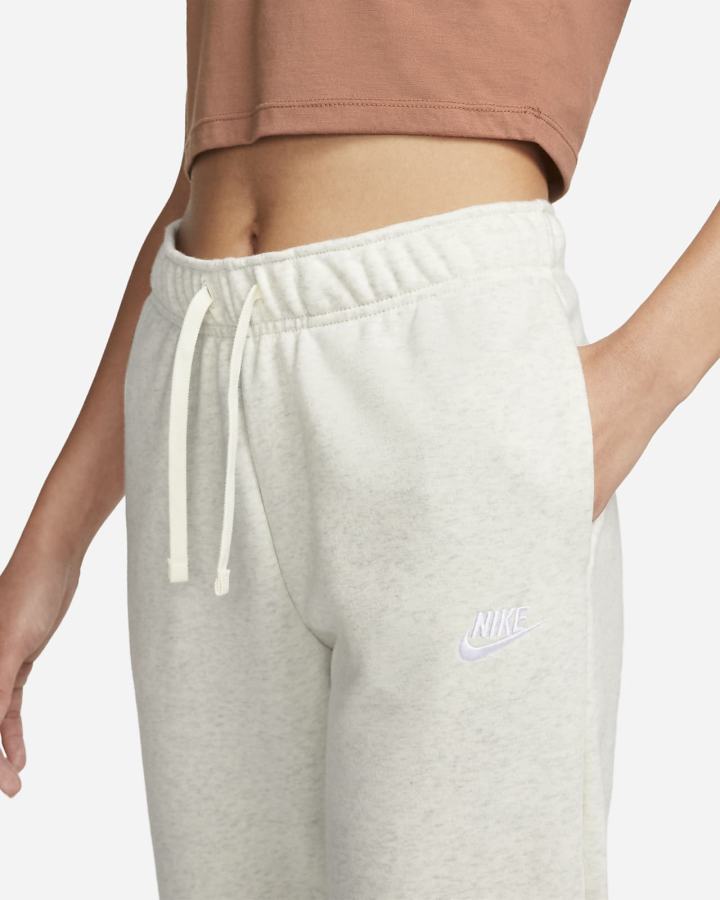 Pantalones Jogger Nike Sportswear Club Fleece Mid-Rise Mujer Beige Blancas | ZHSVP-0758