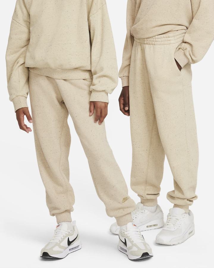 Pantalones Jogger Nike Sportswear Icon Fleece Kids Niña Beige | KFEDS-2487