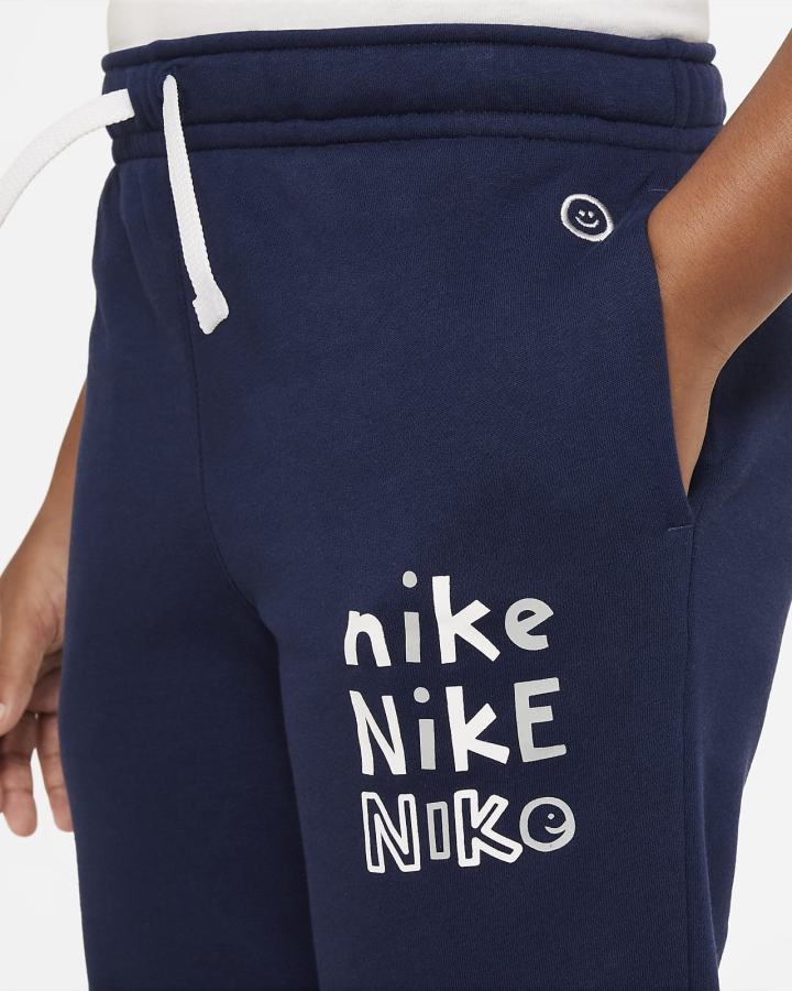 Pantalones Jogger Nike Sportswear Kids (Extended Size) Niño Azul Marino Blancas | NDMOZ-4780