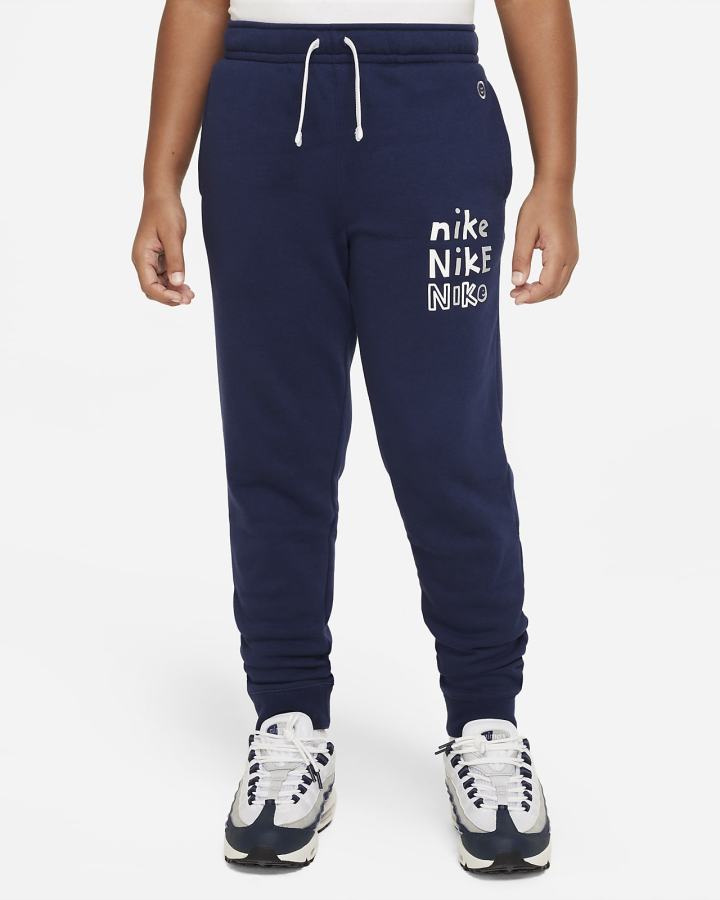 Pantalones Jogger Nike Sportswear Kids (Extended Size) Niño Azul Marino Blancas | NDMOZ-4780