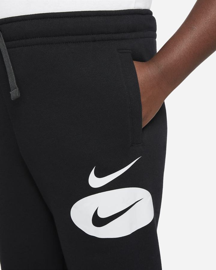 Pantalones Jogger Nike Sportswear Kids (Extended Size) Niño Negras Gris Oscuro Blancas | RPANE-3652