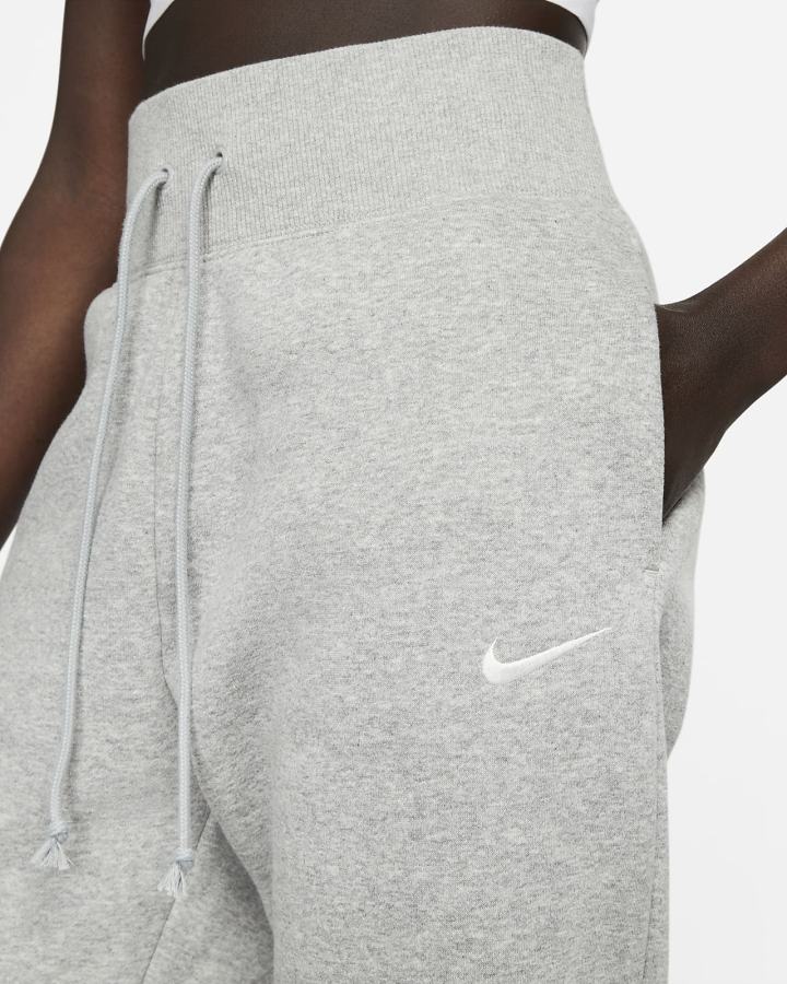 Pantalones Jogger Nike Sportswear Phoenix Fleece High-Waisted Mujer Gris Oscuro | ADKOI-6834